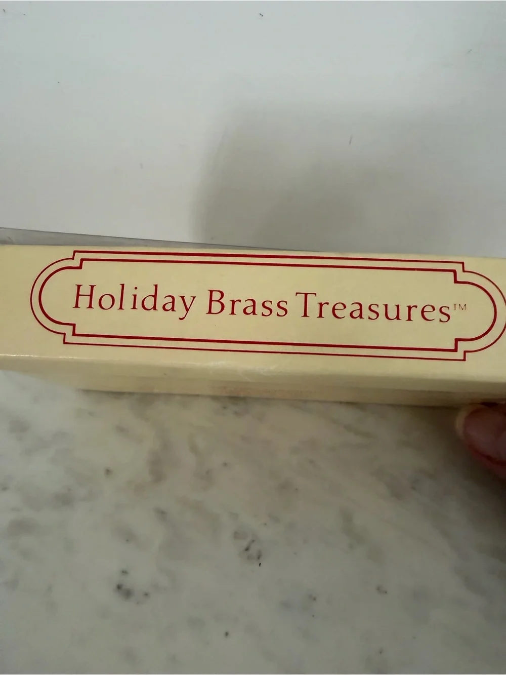 VTG Brass Christmas Ornaments lot of 5